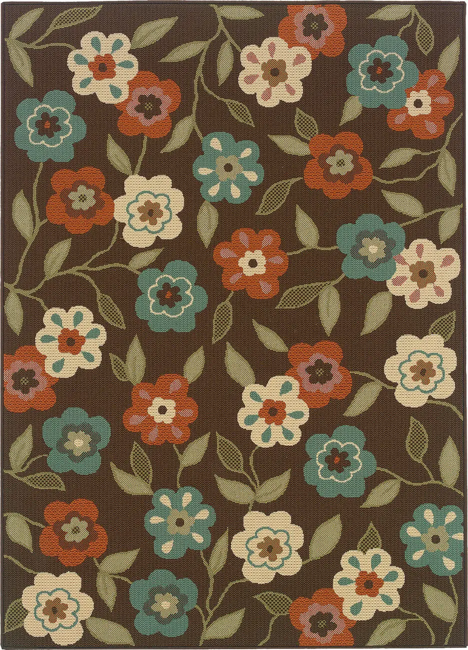 Modern Loom Montego 7310_2267D Brown Outdoor Rug