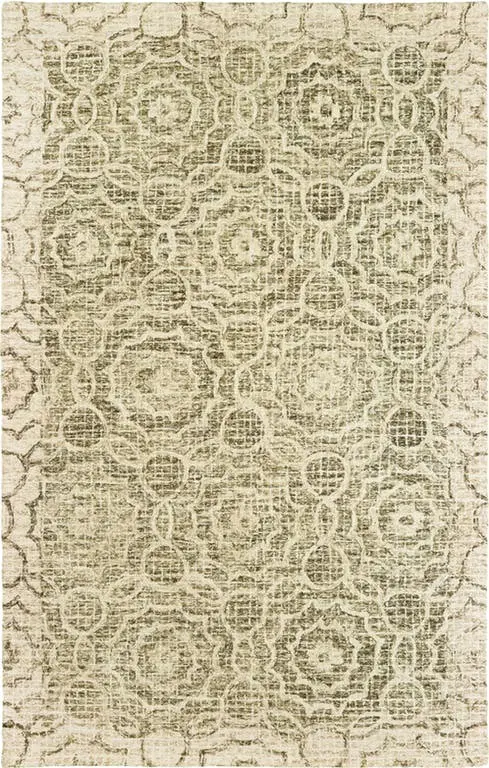Modern Loom Tallavera 7310_55606 Green Traditional Rug