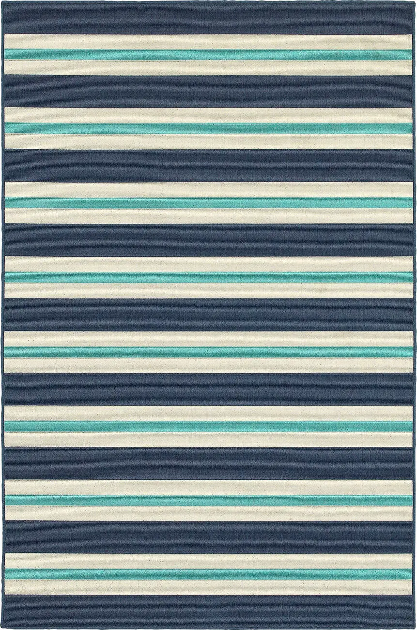 Modern Loom Meridian 7310_5701B Blue Outdoor Rug