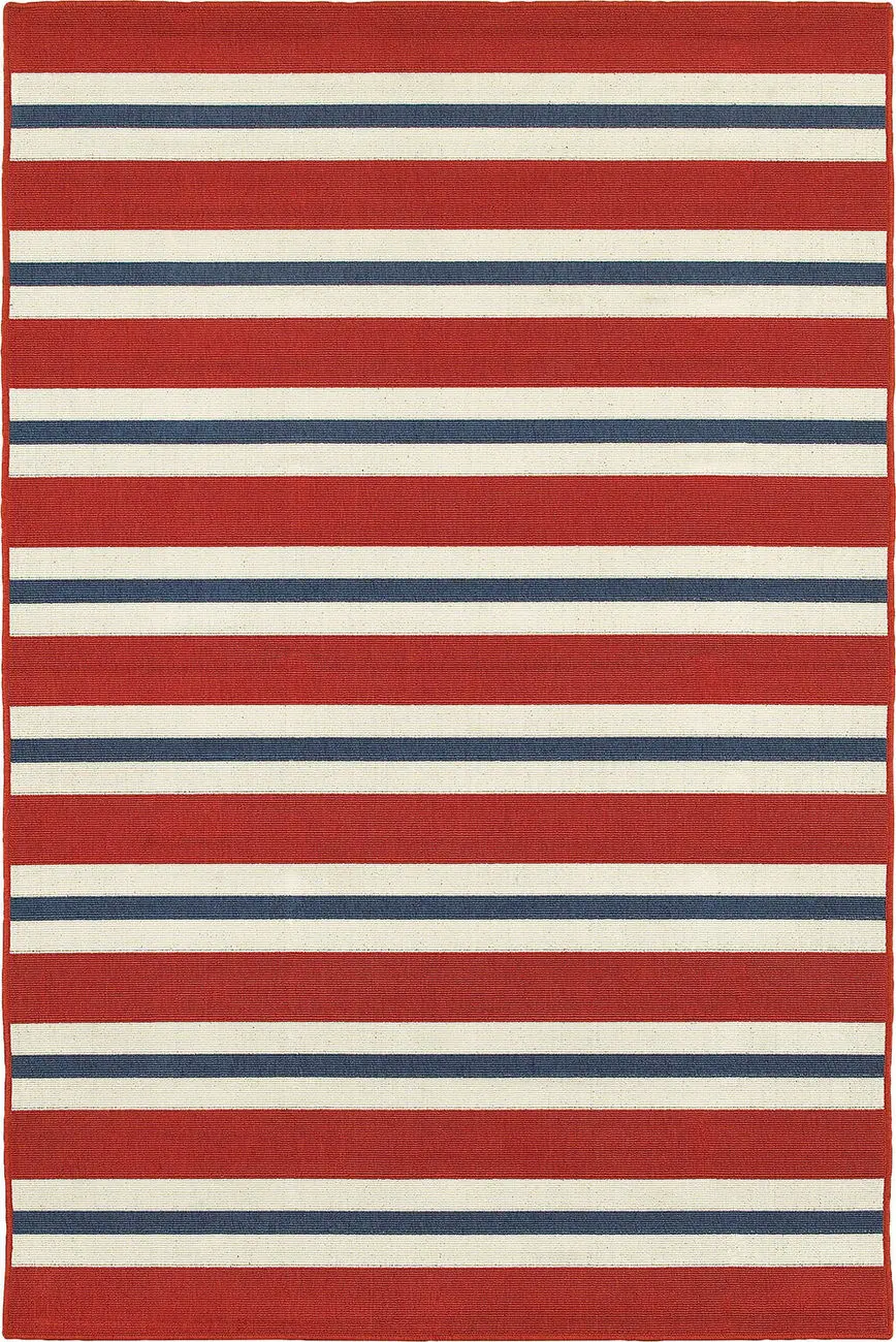 Modern Loom Meridian 7310_5701R Red Outdoor Rug