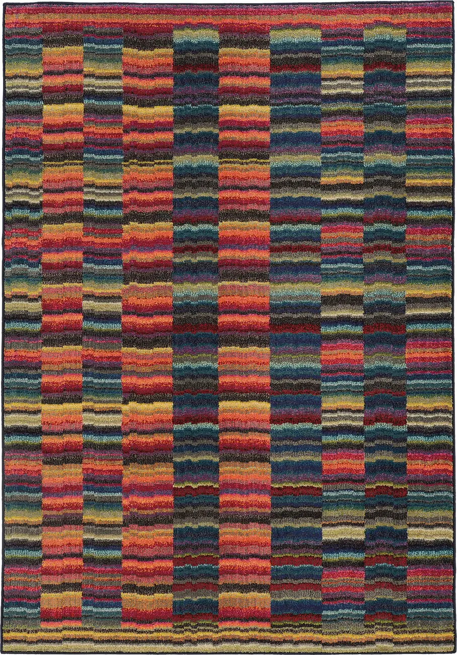 Table Loom Rug Modern Loom Expressions 7310_603X5 Multi Rug
