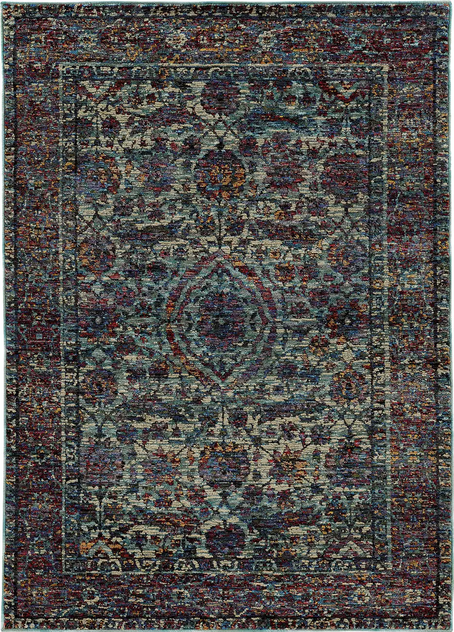 Modern Loom Andorra 7310_6846B Blue Rug