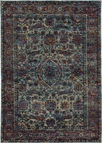 Modern Loom Andorra 7310_6846B Blue Rug Product Image