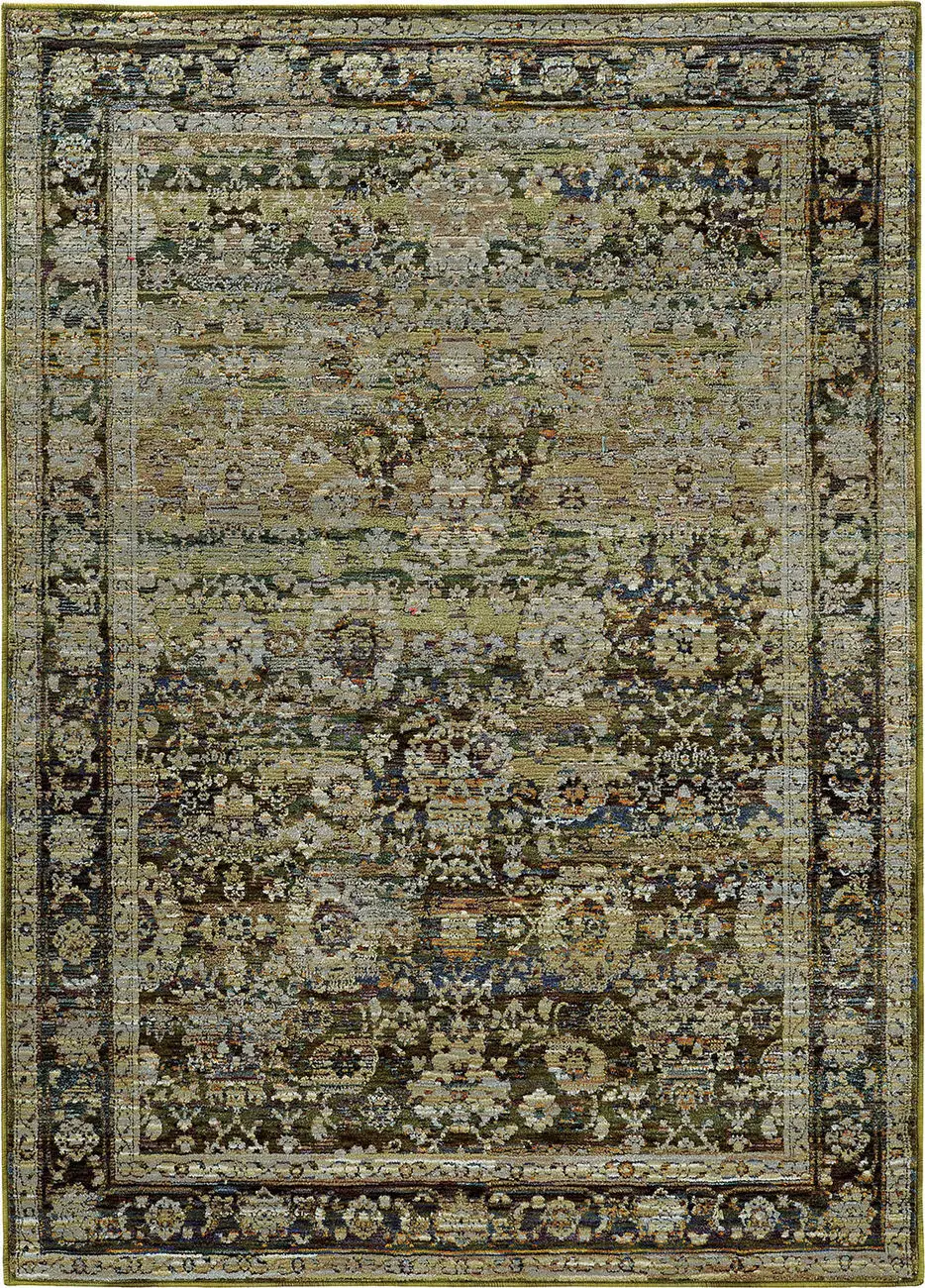 Modern Loom Andorra 7310_7125C Green Rug