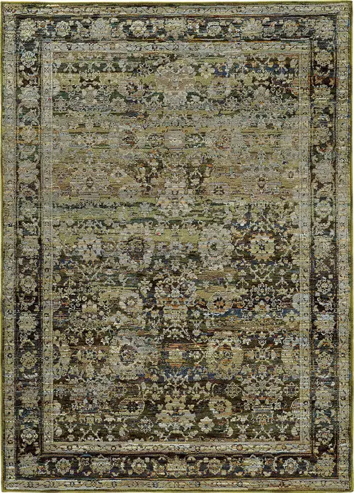Modern Loom Andorra 7310_7125C Green Rug