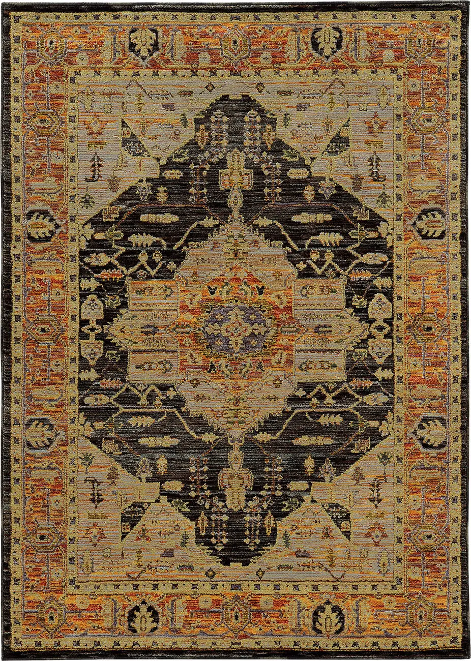 Modern Loom Andorra 7310_7138B Gold Rug