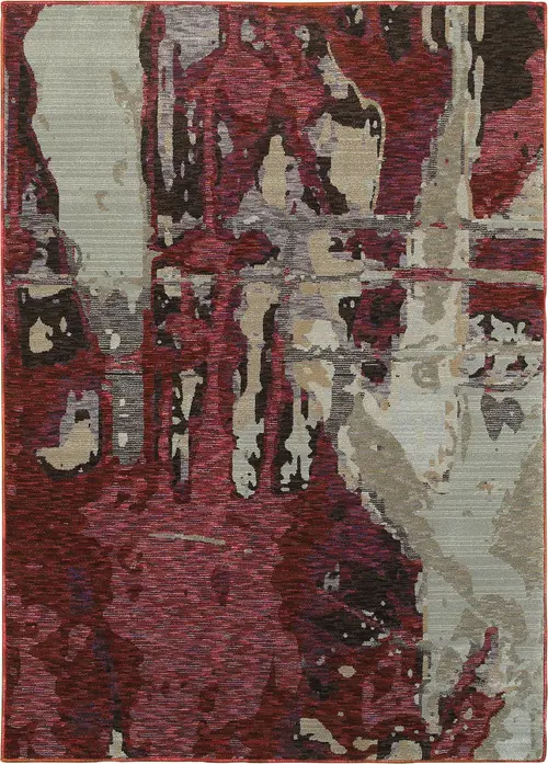 Modern Loom Evolution 7310_8028B Red Rug