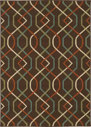 Modern Loom Montego 7310_896N6 Brown Outdoor Rug