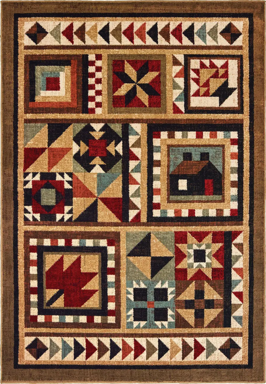 Modern Loom Woodlands 7310_9596A Brown Traditional Rug