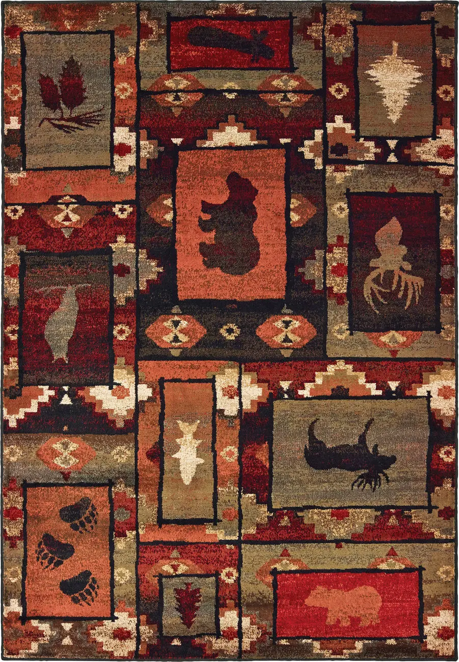 Modern Loom Woodlands 7310_9601D Brown Traditional Rug