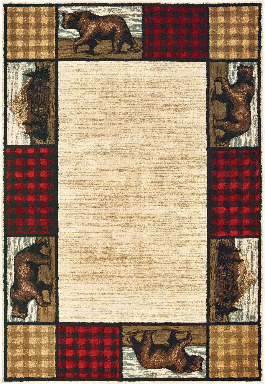 Modern Loom Woodlands 7310_9603C Ivory Traditional Rug