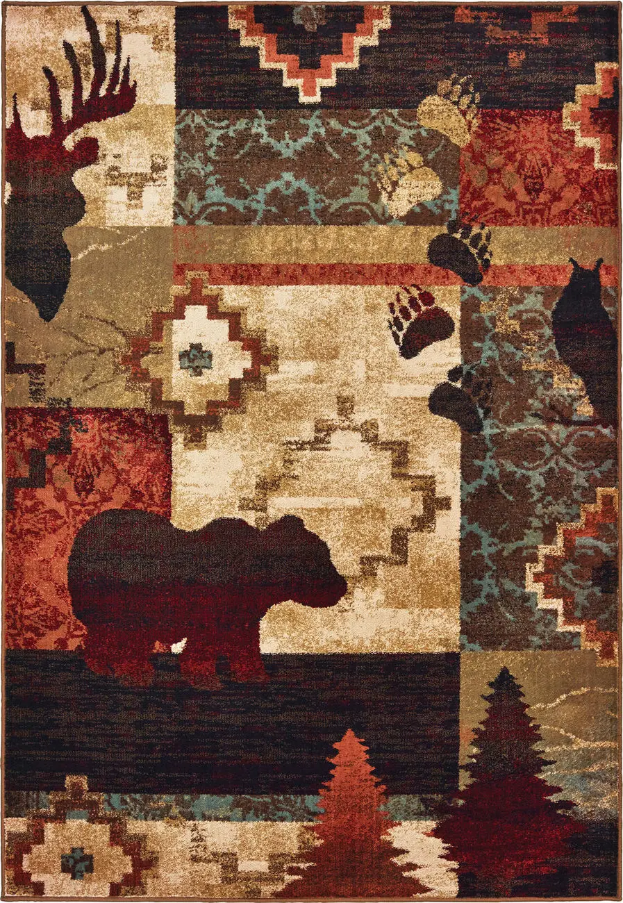 Modern Loom Woodlands 7310_9649A Brown Traditional Rug