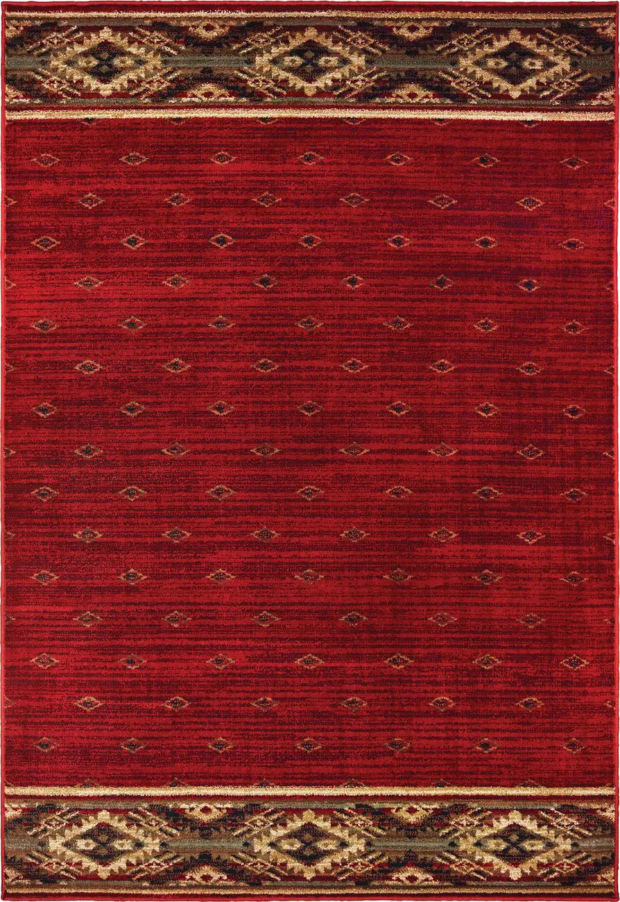 Modern Loom Woodlands 7310_9652C Red Traditional Rug
