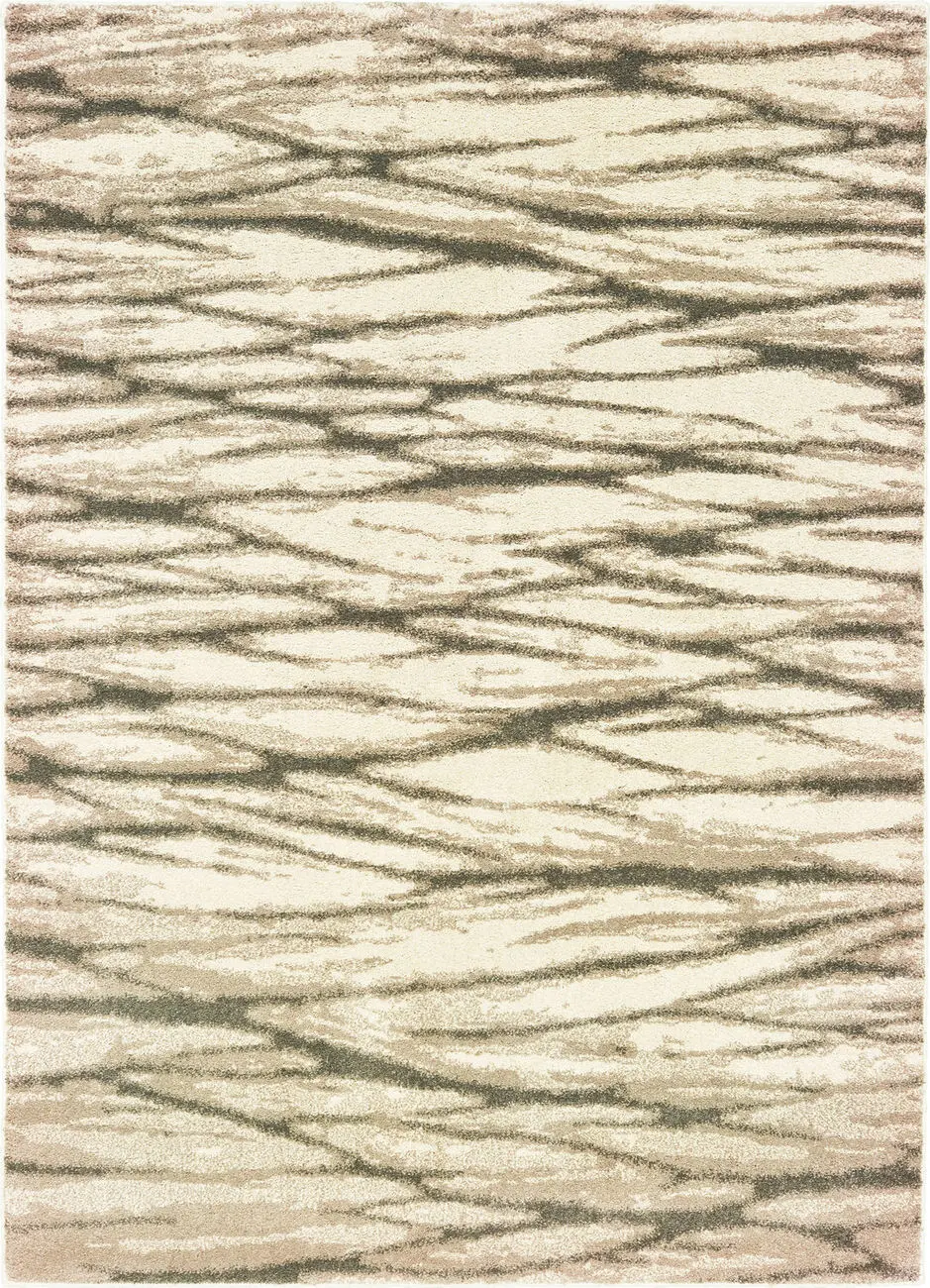 Modern Loom Carson 7310_9671C Ivory Abstract Rug