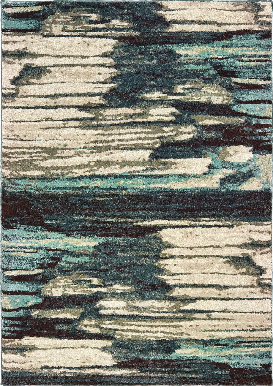 Modern Loom Carson 7310_9675A Blue Abstract Rug