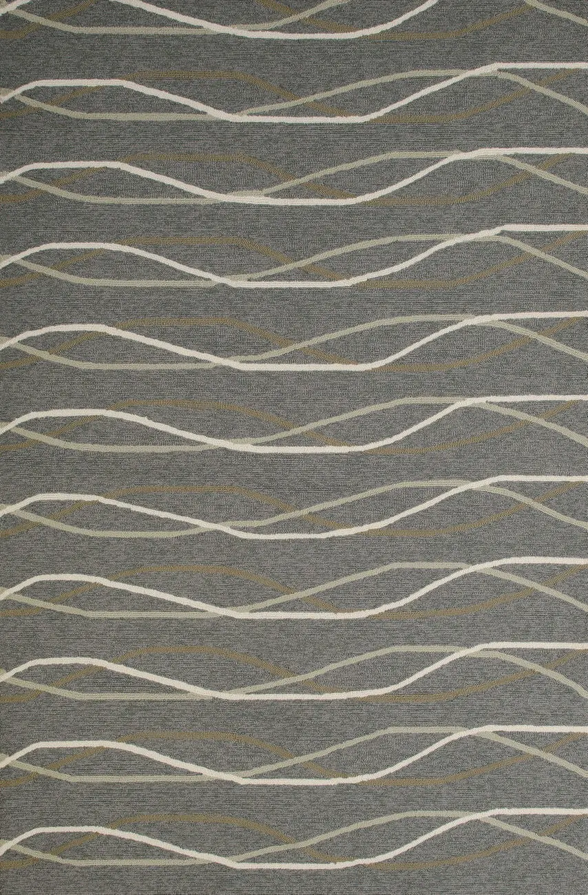 Modern Loom Breezeway 7410_1500_21277 Charcoal Outdoor Patterened Rug