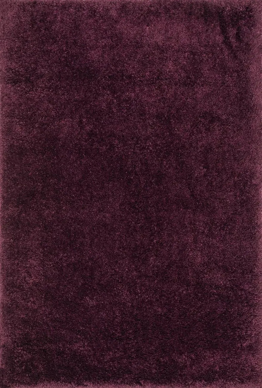 Modern Loom Cozy Shag CZ-01 Prune Shag Synthetic Rug