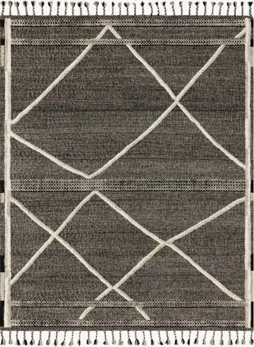 Loloi IMAN IMA-02 Gray Hand Knotted Wool Rug Product Image