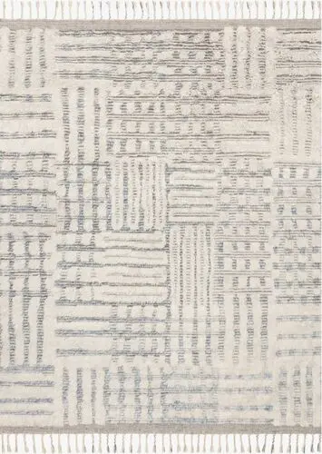 Loloi KHALID KF-01 Beige Hand Knotted Synthetic Rug Product Image