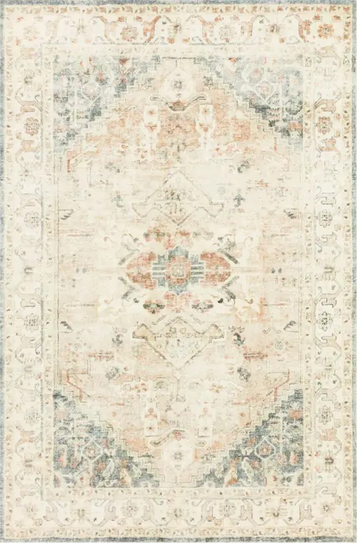 Loloi Rosette Pink Rug