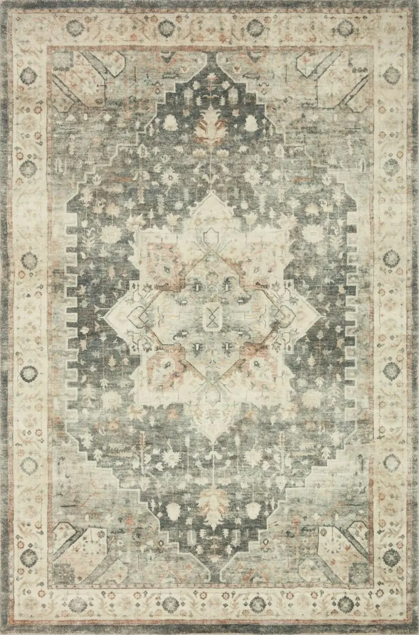 Rosette Green Rug