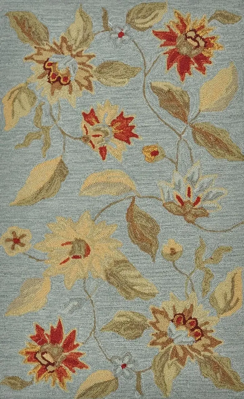 Summerton SSC15 Mist Floral Synthetic Rug