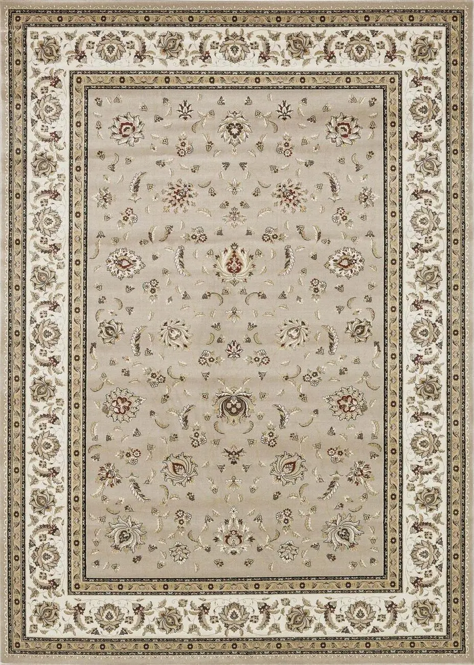 Welbourne WL-05 Camel / Ivory Traditional Synthetic Rug