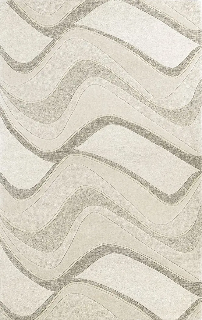 Kas Rugs Eternity 1085 Ivory Abstract Rug