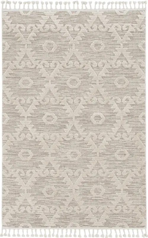 Kas Rugs Willow 1103 Beige Hand Woven Synthetic Rug