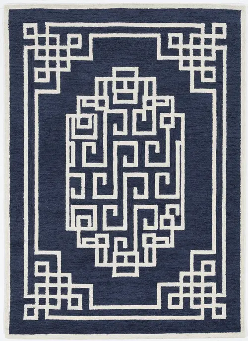 Kas Rugs Gramercy 1613 Blue Hand Tufted Wool Rug