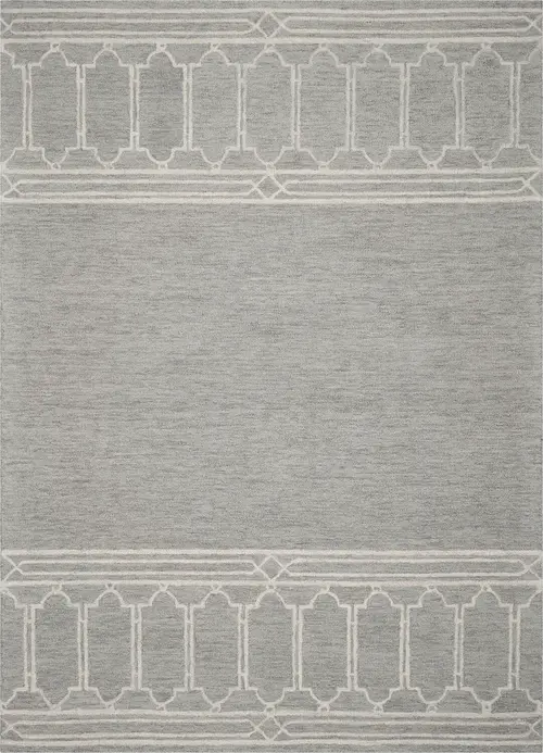 Kas Rugs Gramercy 1633 Gray Hand Tufted Wool Rug