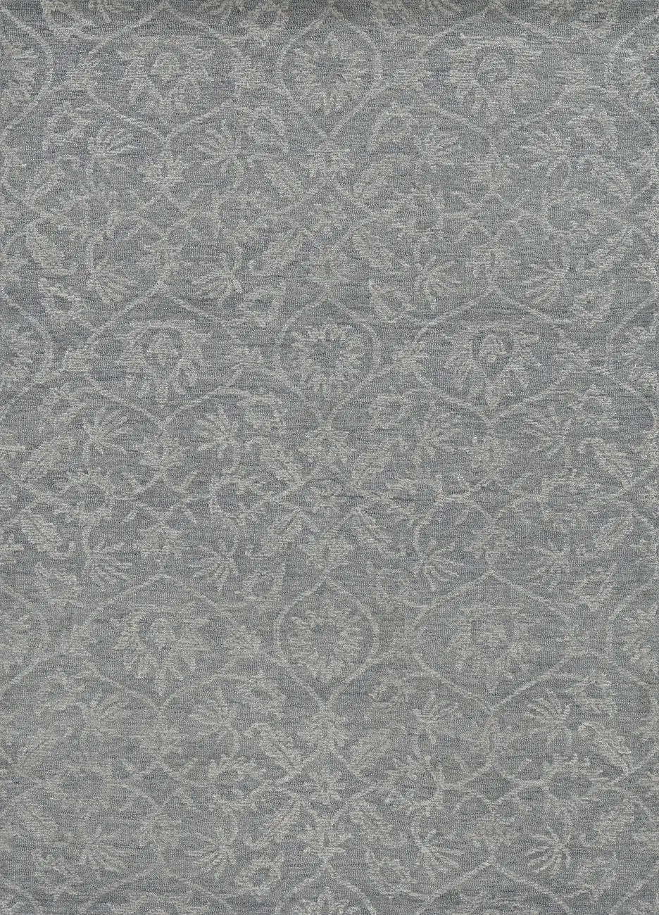 Kas Rugs Hudson 2462 Gray Hand Tufted Wool Rug
