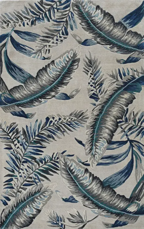 Kas Rugs Havana 2626 Blue Hand Tufted Wool Rug
