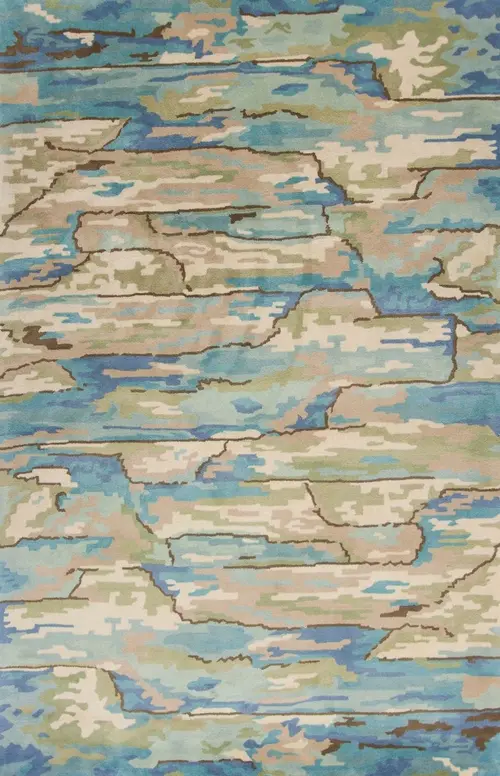 Kas Rugs Whisper 3002 Beige/Blue Transitional Rug