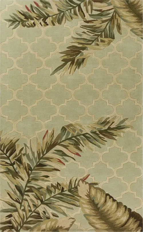 Kas Rugs Sparta 3153 Sage Floral Rug