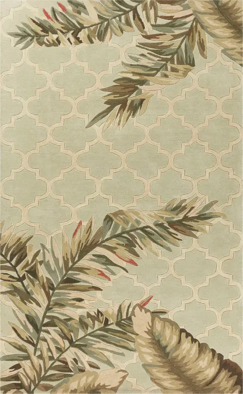 Kas Rugs Sparta 3153 Green Hand Tufted Wool Rug