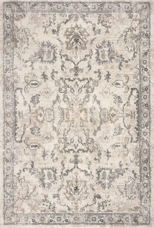 Kas Rugs Hue 4707 Gray Hand Woven Synthetic Rug