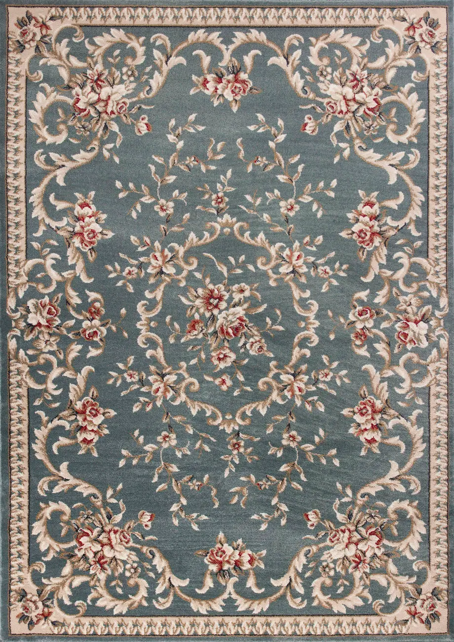 Kas Rugs Avalon 5602 Slate Blue Traditional Rug