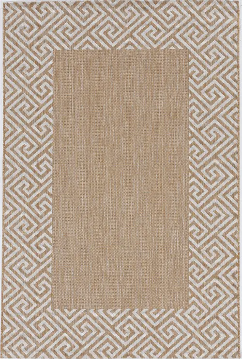 Kas Rugs Provo 5766 Beige Hand Woven Synthetic Rug