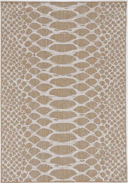 Kas Rugs Provo 5767 Beige Hand Woven Synthetic Rug