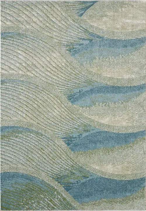 Kas Rugs Illusions 6222 Multi-Colored Hand Woven Synthetic Rug