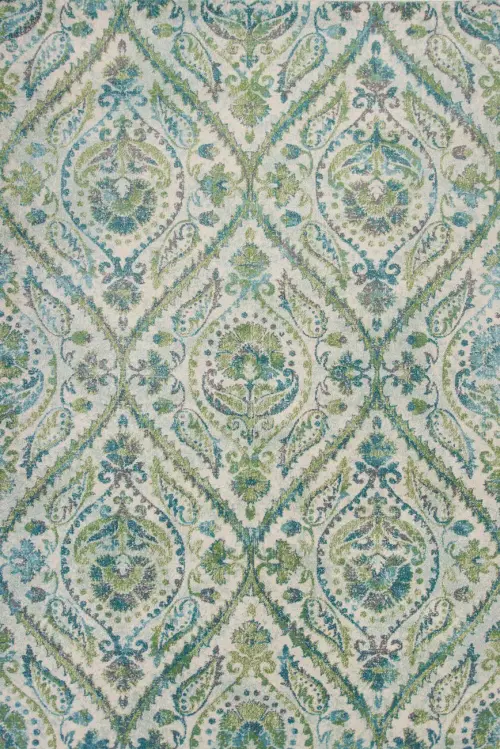 Kas Rugs Stella 6256 Green Hand Woven Synthetic Rug