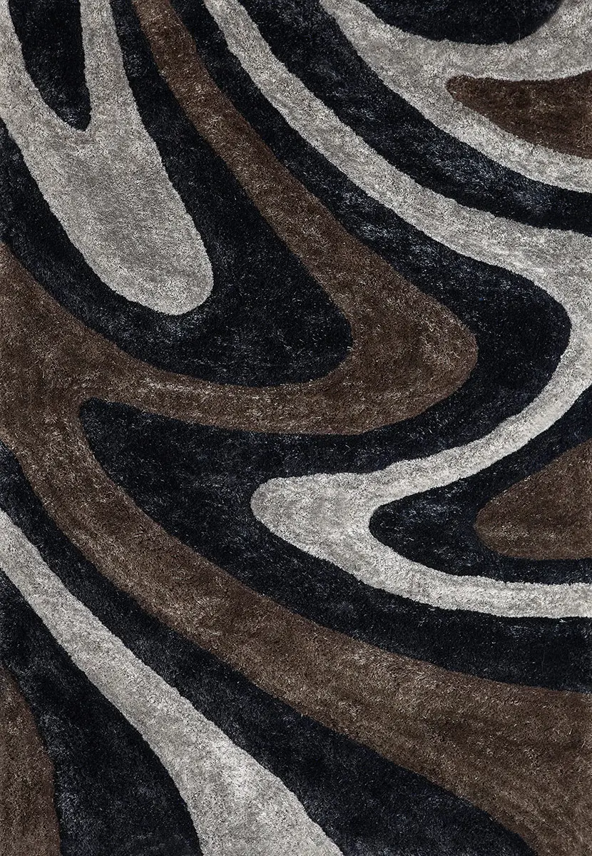 Metropolitan 3555 Slate Blue Waves Rug
