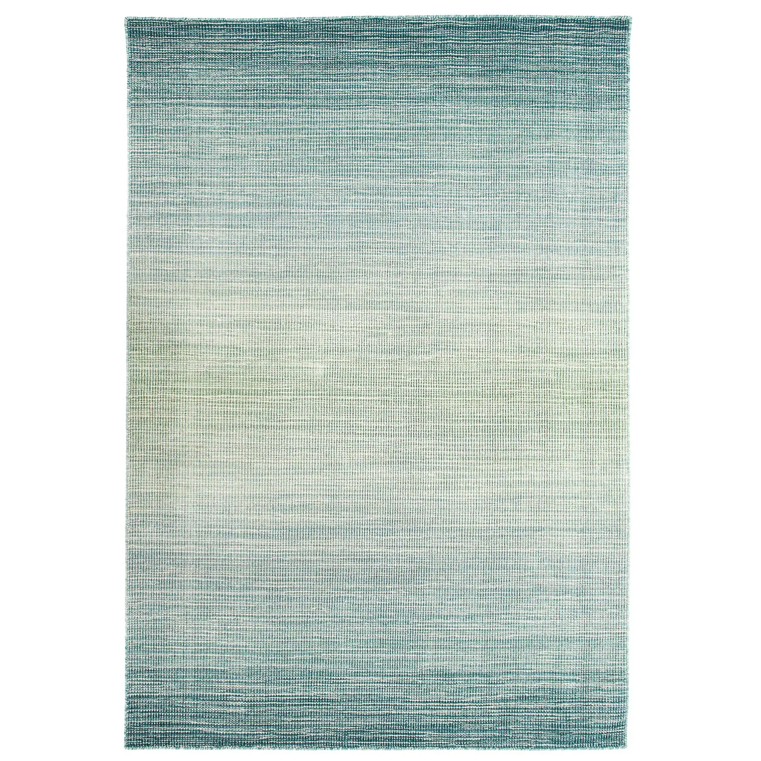 Liora Manne Aruba Plush Wool  Rectangular Indoor Rug-Abstract, Ombre Aqua