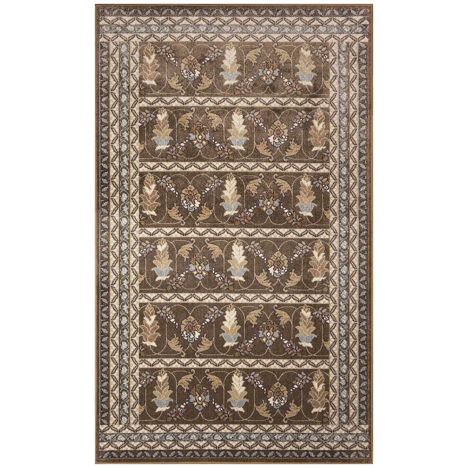 Liora Manne Ariana Low Profile  Indoor  Woven Durable Rug- Sarai Bronze