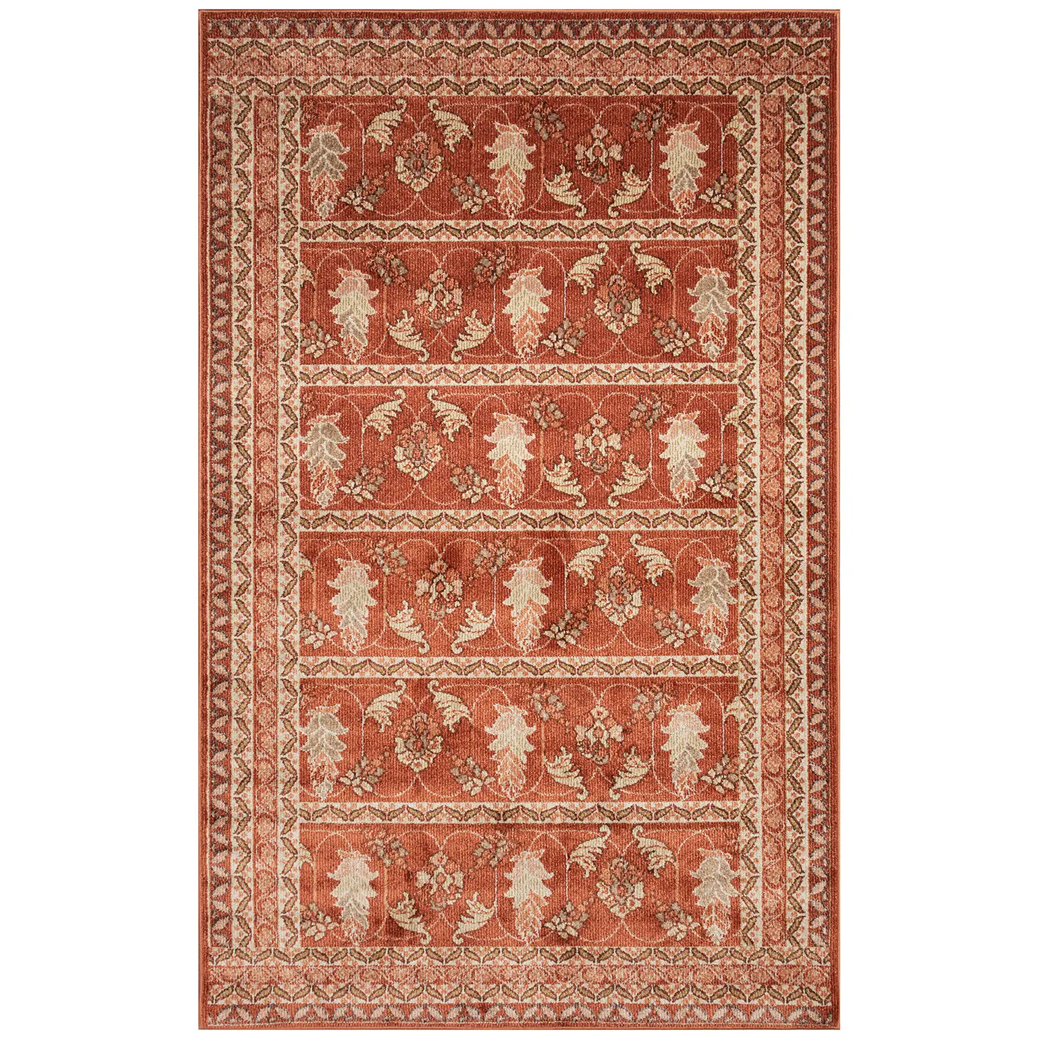 Liora Manne Ariana Low Profile  Indoor  Woven Durable Rug- Sarai Red