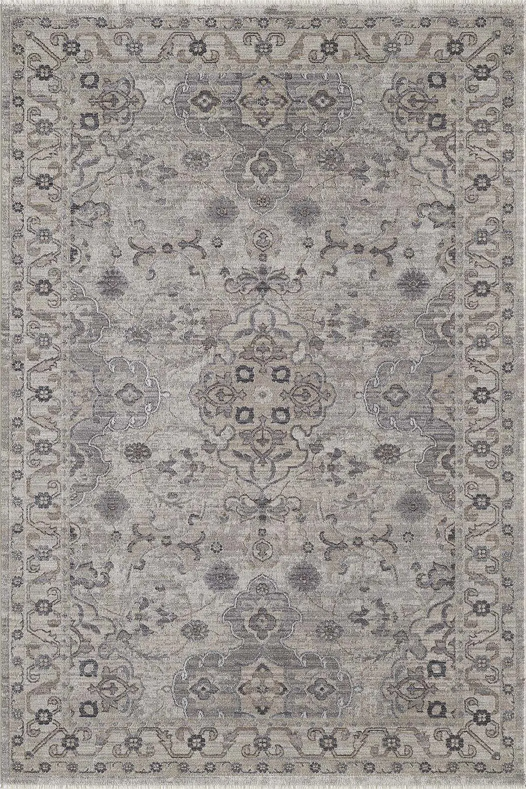 Adele 8801 Ivory Grey Amelia Area Rug Product Image