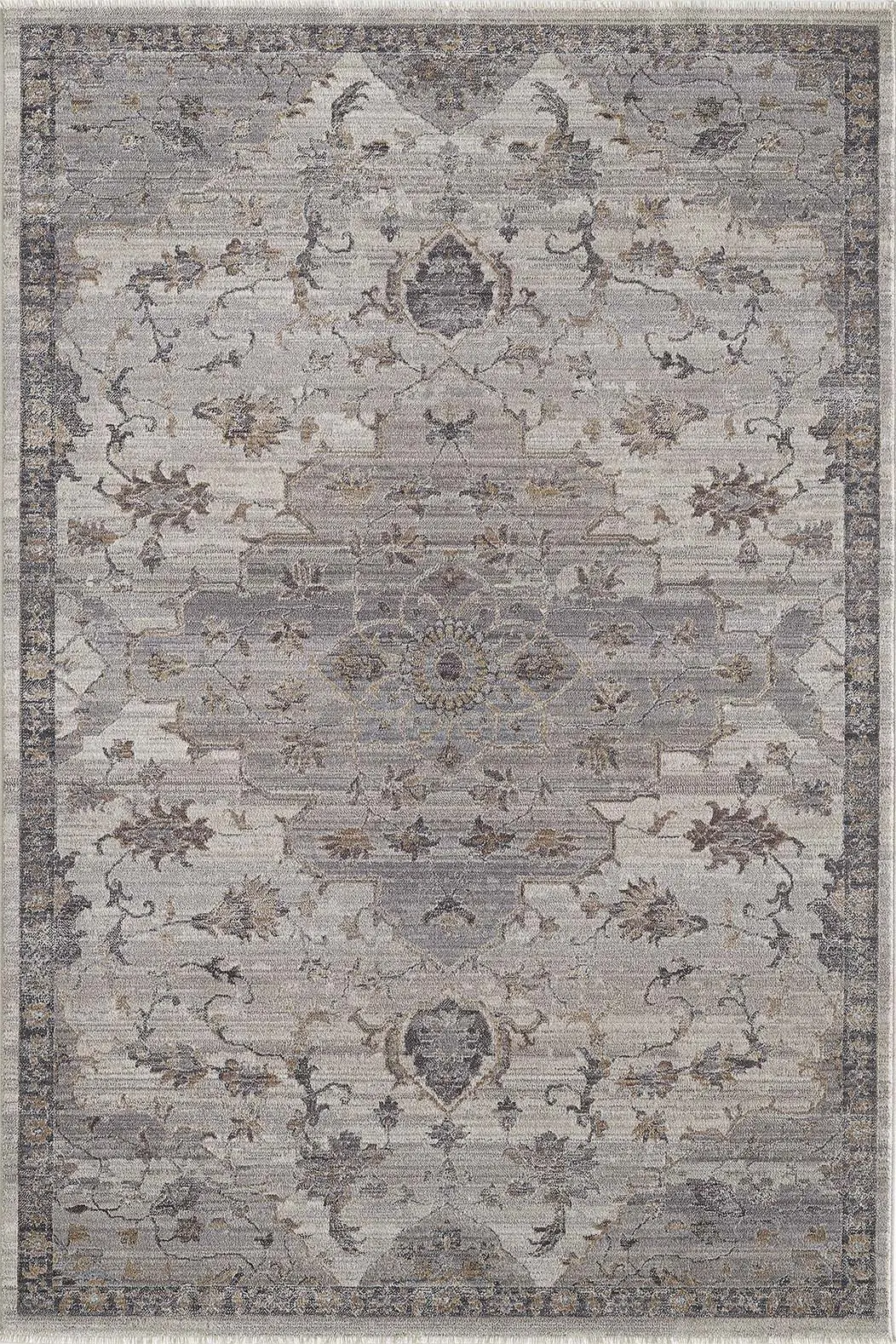 Adele 8804 Ivory Grey Courtney Area Rug Product Image