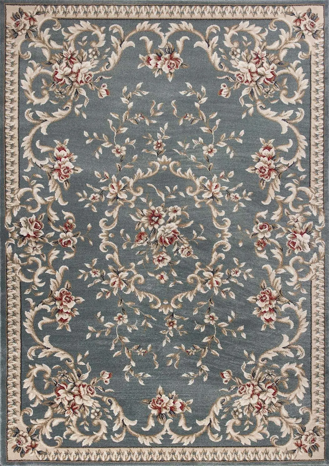 Avalon 5602 Slate Blue Aubusson Machine-Woven Area Rug Product Image