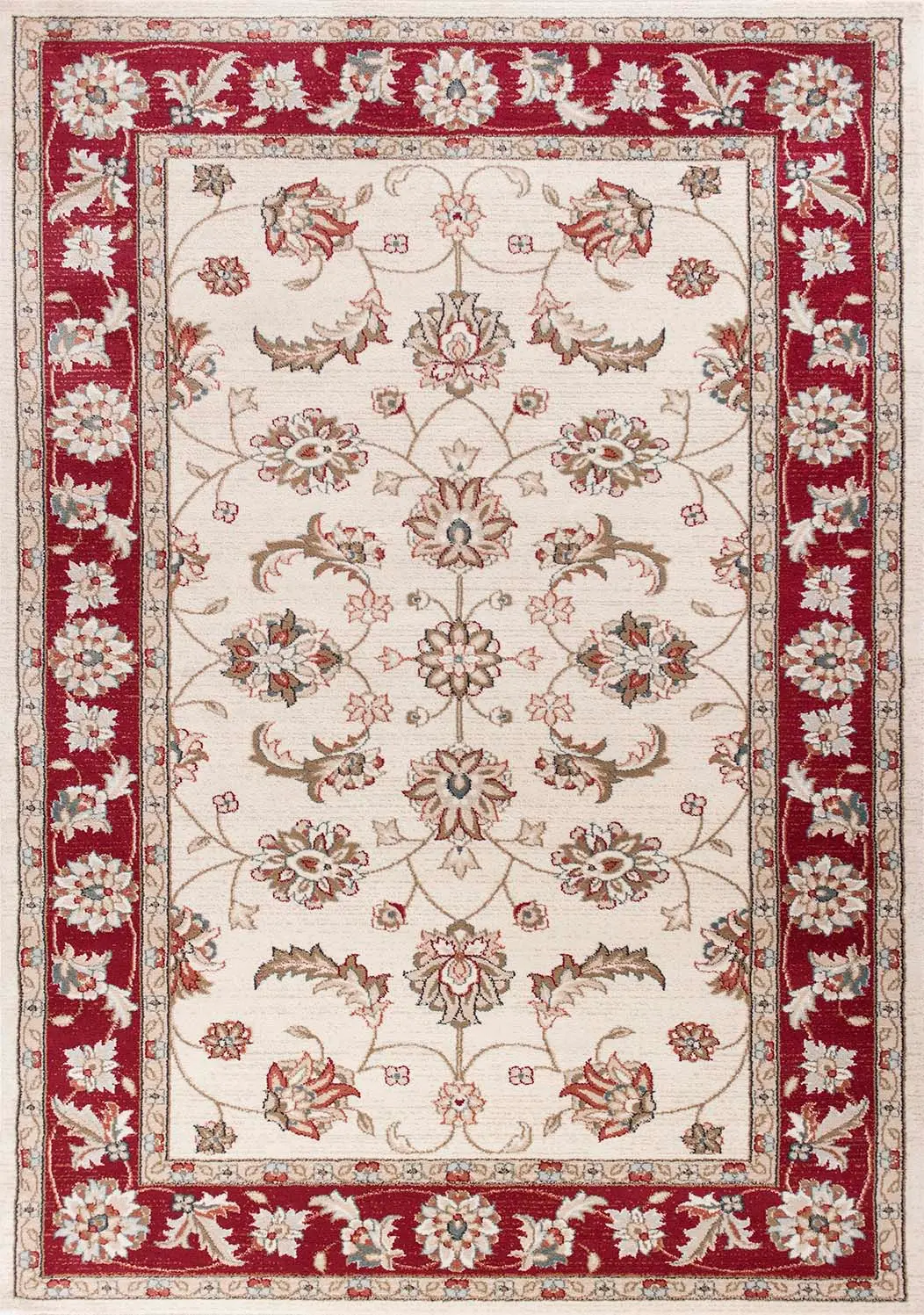 Avalon 5613 Ivory/Red  Mahal Area Rug